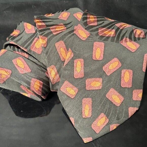 Givenchy Silk Tie Designer Mens Necktie Pour Napoli Blasi LE Mid Century Modern - Picture 3 of 4